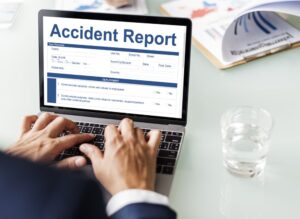 Concept of information related to an Accident Injury Report Form.