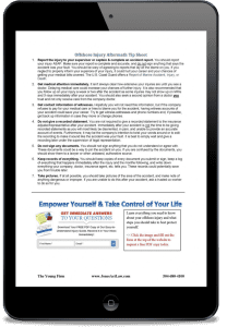 Offshore Injury Aftermath Tip Sheet PDF ipad screen