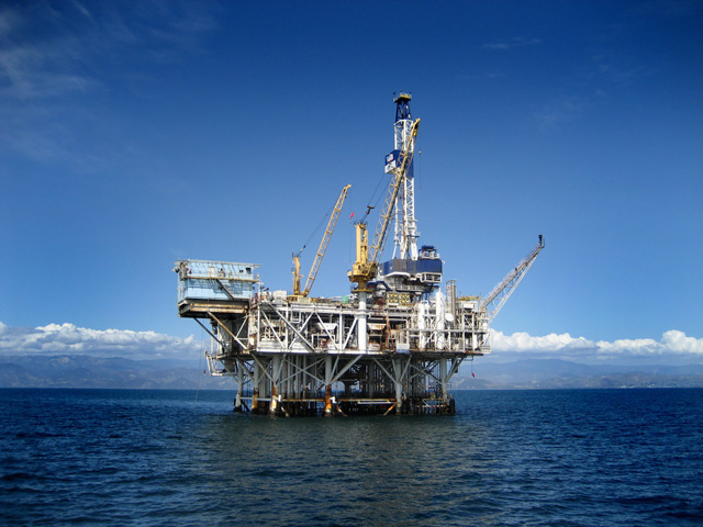 offshore oil rig platform