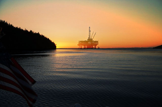 offshore oil rig, overseas, borrowing employer