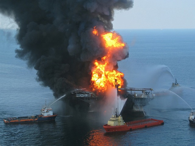 Oil rig explosion