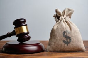 A bag of Dollar & Attorney Hammer